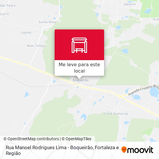Rua Manoel Rodrigues Lima - Boqueirão mapa