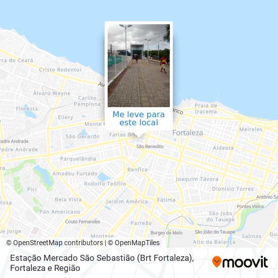 Estação Mercado São Sebastião (Brt Fortaleza) mapa