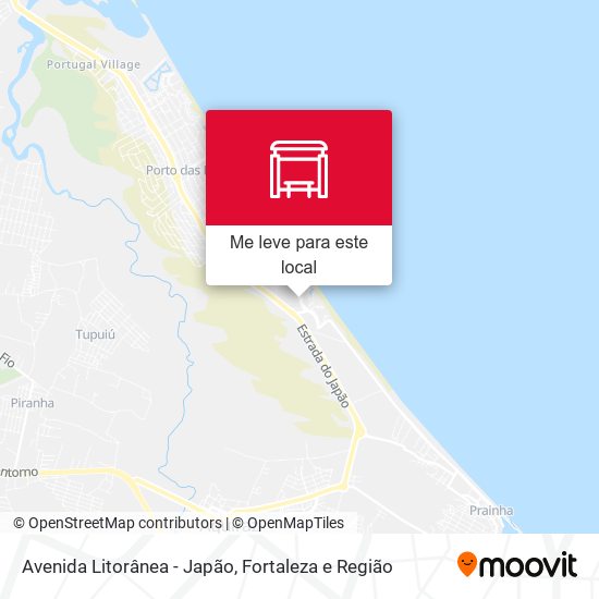 Avenida Litorânea - Japão mapa