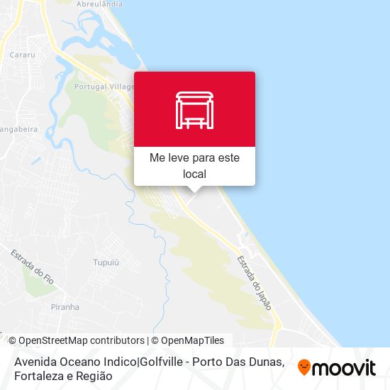 Avenida Oceano Indico|Golfville - Porto Das Dunas mapa