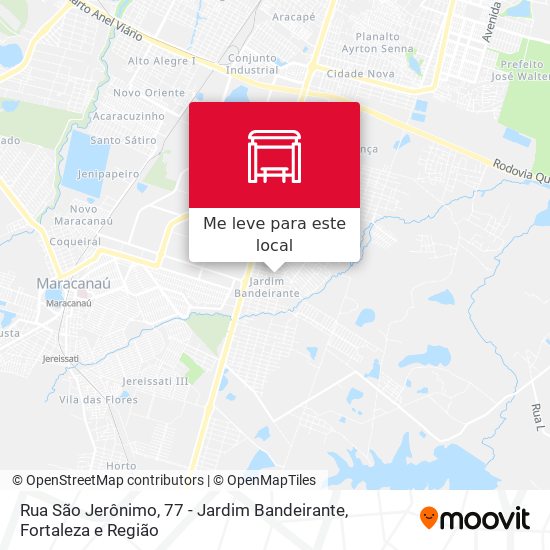 Rua São Jerônimo, 77 - Jardim Bandeirante mapa