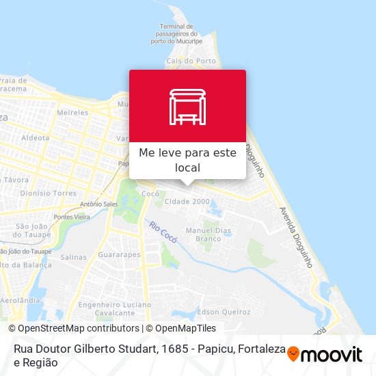 Rua Doutor Gilberto Studart, 1685 - Papicu mapa