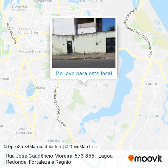 Rua José Gaudêncio Moreira, 673-855 - Lagoa Redonda mapa
