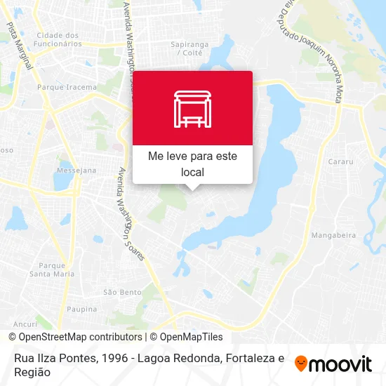 Rua Ilza Pontes, 1996 - Lagoa Redonda mapa