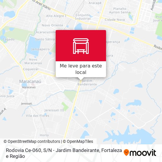 Rodovia Ce-060, S / N - Jardim Bandeirante mapa