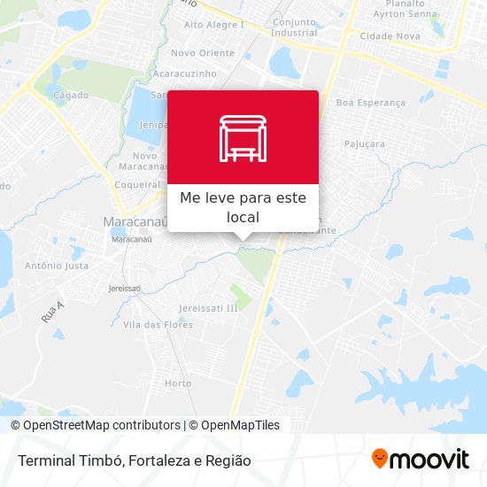 Terminal Timbó mapa