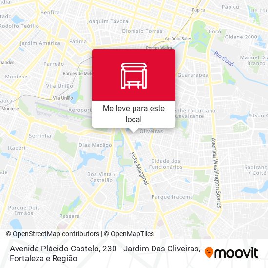 Avenida Plácido Castelo, 230 - Jardim Das Oliveiras mapa