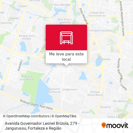 Avenida Governador Leonel Brizola, 279 - Jangurussu mapa