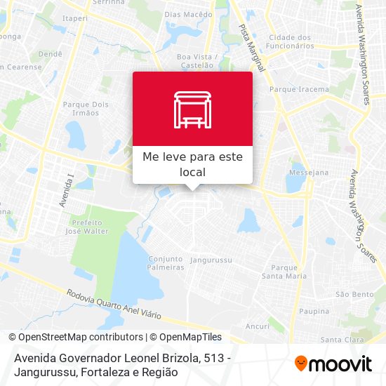 Avenida Governador Leonel Brizola, 513 - Jangurussu mapa