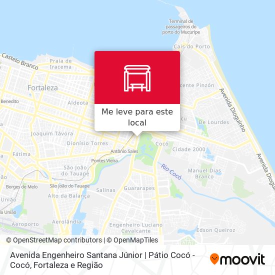 Avenida Engenheiro Santana Júnior | Pátio Cocó - Cocó mapa