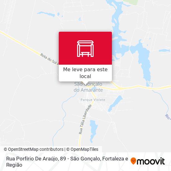 Rua Porfírio De Araújo, 89 - São Gonçalo mapa