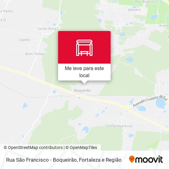 Rua São Francisco - Boqueirão mapa