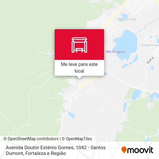Avenida Doutor Estênio Gomes, 1042 - Santos Dumont mapa