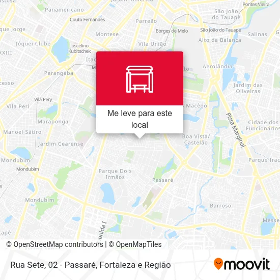 Rua Sete, 02 - Passaré mapa