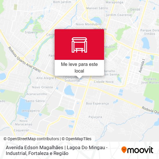 Avenida Edson Magalhães | Lagoa Do Mingau - Industrial mapa
