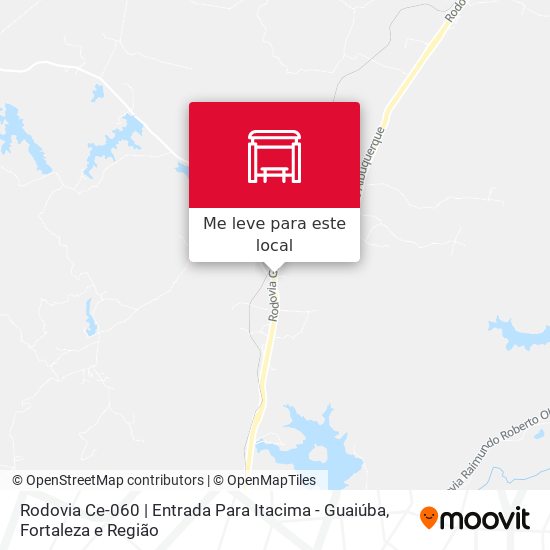Rodovia Ce-060 | Entrada Para Itacima - Guaiúba mapa