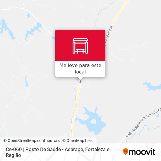 Ce-060 | Posto De Saúde - Acarape mapa