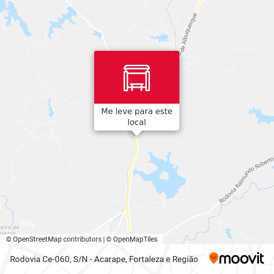 Rodovia Ce-060, S/N - Acarape mapa