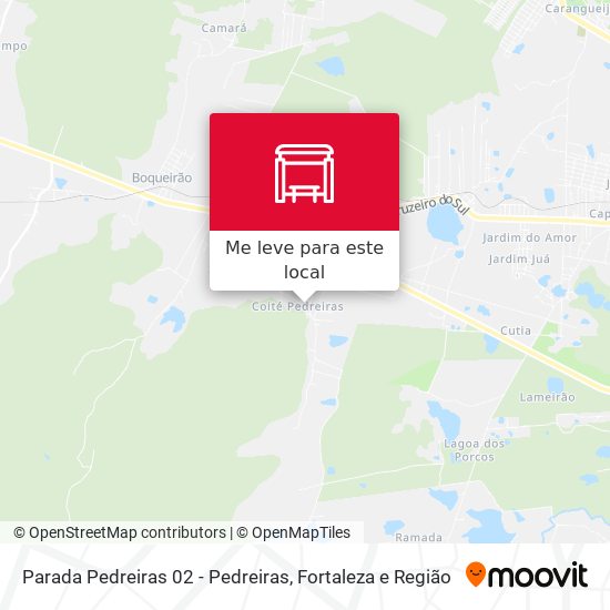Parada Pedreiras 02 - Pedreiras mapa