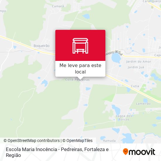 Escola Maria Inocência - Pedreiras mapa