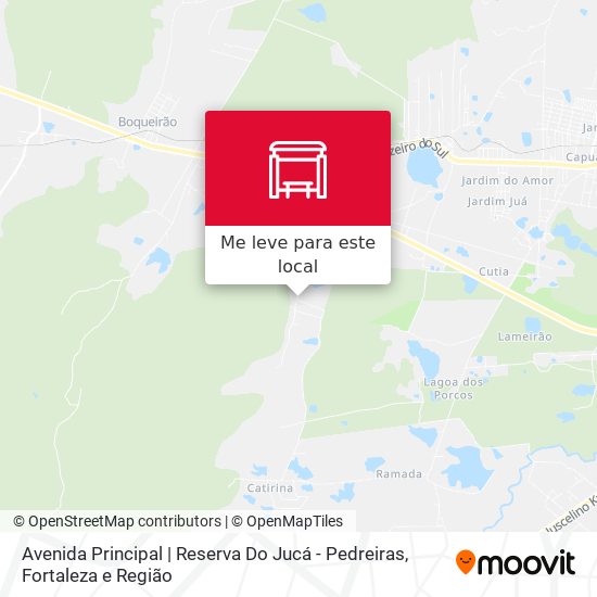 Avenida Principal | Reserva Do Jucá - Pedreiras mapa
