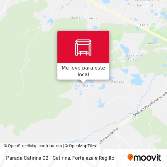 Parada Catirina 02 - Catirina mapa