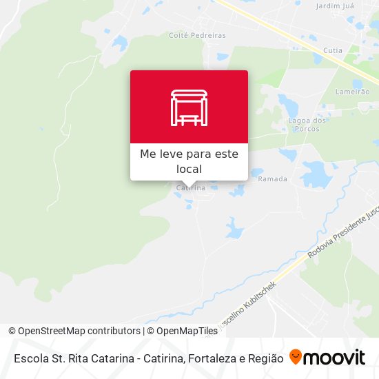 Escola St. Rita Catarina - Catirina mapa