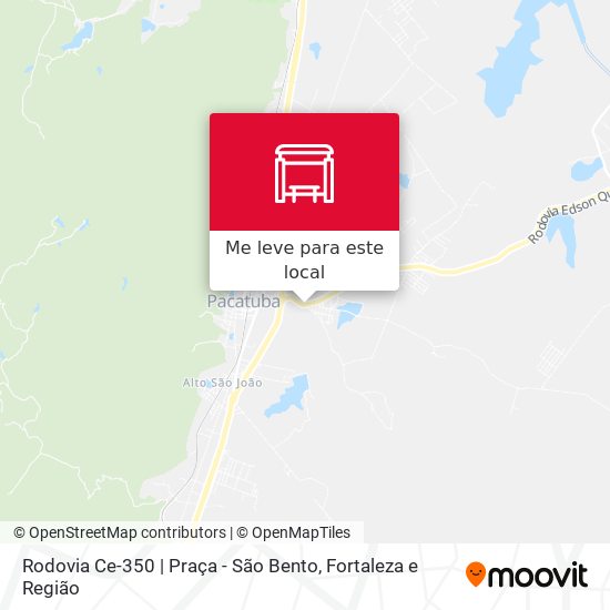 Rodovia Ce-350 | Praça - São Bento mapa