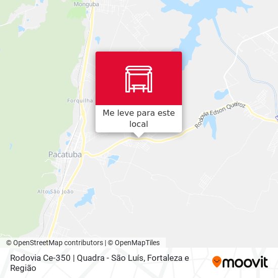 Rodovia Ce-350 | Quadra - São Luís mapa