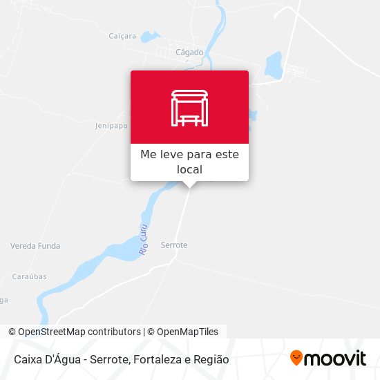 Caixa D'Água - Serrote mapa
