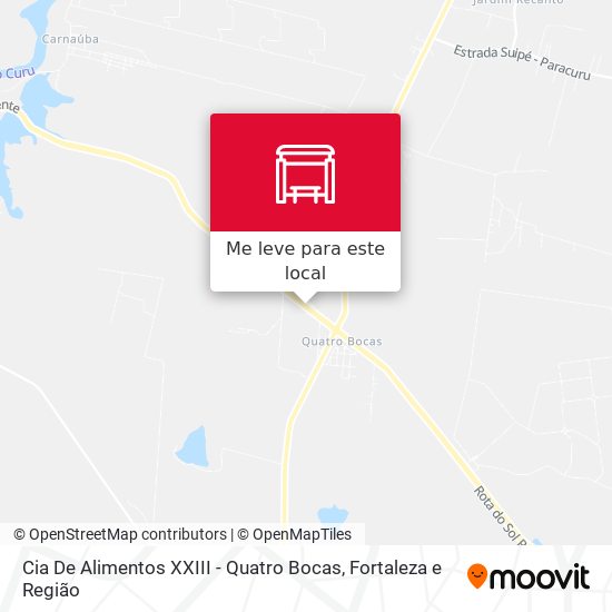 Cia De Alimentos XXIII - Quatro Bocas mapa