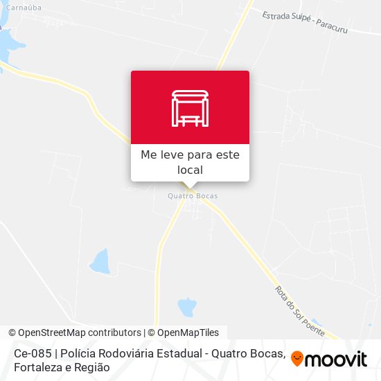 Ce-085 | Polícia Rodoviária Estadual - Quatro Bocas mapa