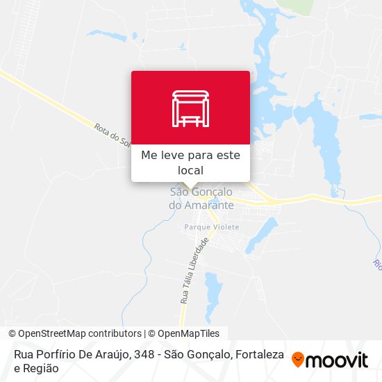 Rua Porfírio De Araújo, 348 - São Gonçalo mapa