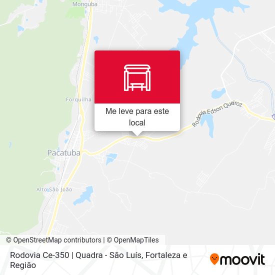 Rodovia Ce-350 | Quadra - São Luís mapa