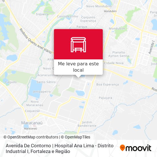 Avenida De Contorno | Hospital Ana Lima - Distrito Industrial I mapa