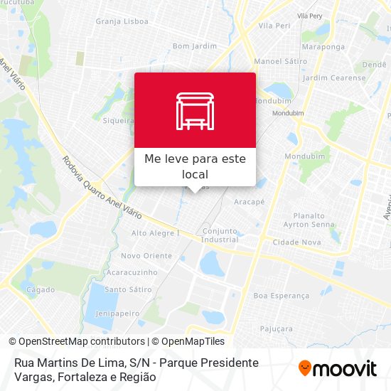 Rua Martins De Lima, S / N - Parque Presidente Vargas mapa