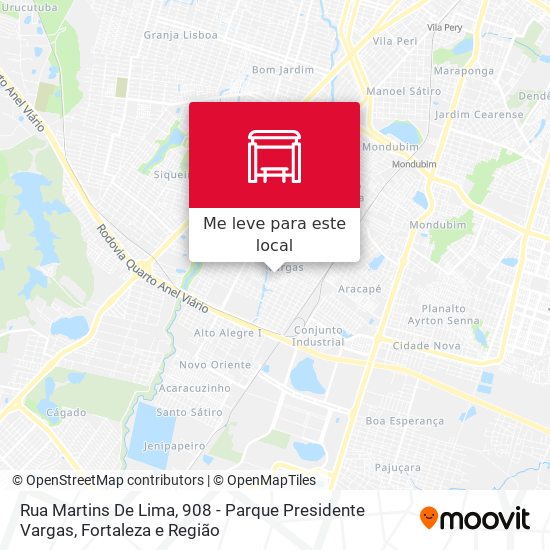 Rua Martins De Lima, 908 - Parque Presidente Vargas mapa