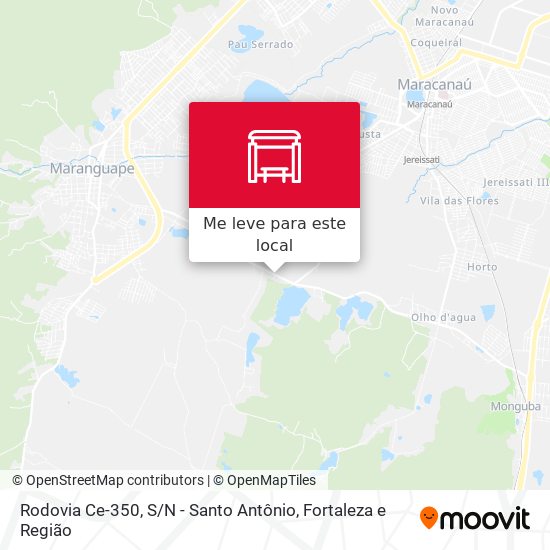 Rodovia Ce-350, S / N - Santo Antônio mapa