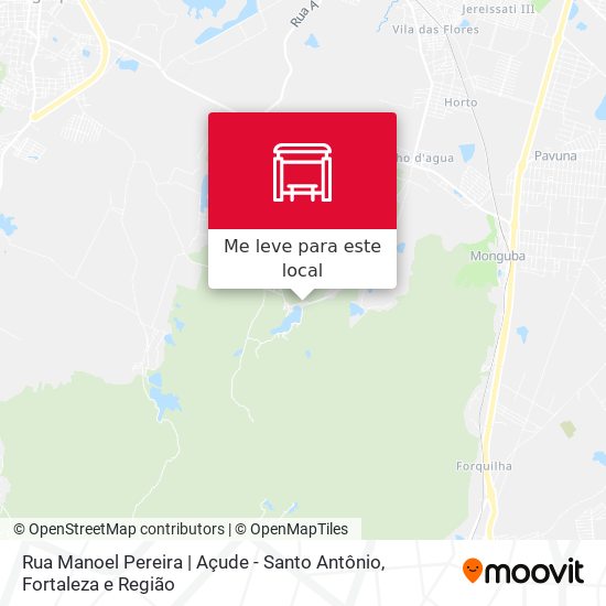 Rua Manoel Pereira | Açude - Santo Antônio mapa
