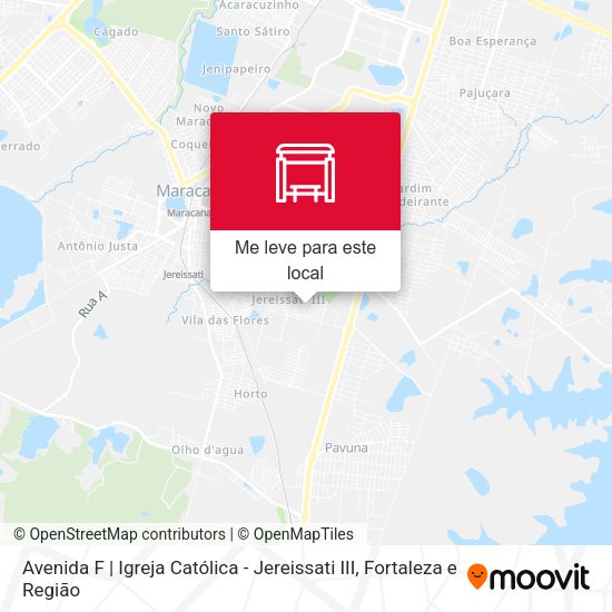 Avenida F | Igreja Católica - Jereissati III mapa