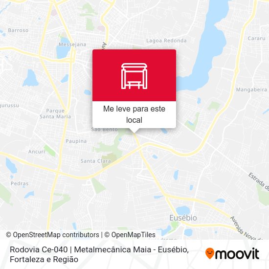Rodovia Ce-040 | Metalmecânica Maia - Eusébio mapa