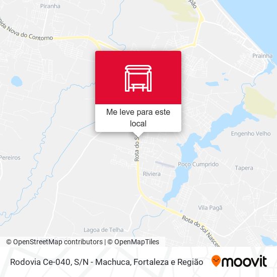 Rodovia Ce-040, S/N - Machuca mapa