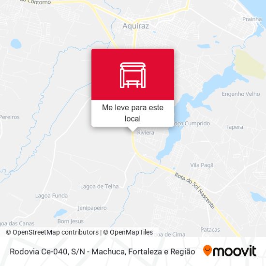 Rodovia Ce-040, S/N - Machuca mapa