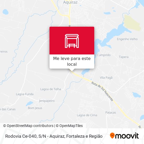 Rodovia Ce-040, S/N - Aquiraz mapa