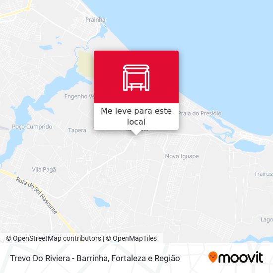 Trevo Do Riviera - Barrinha mapa