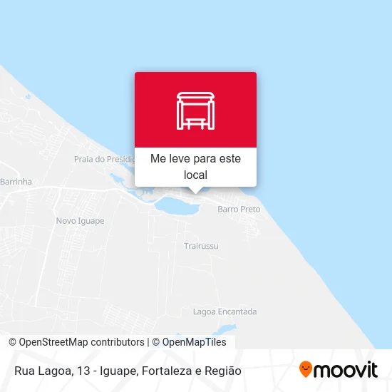 Rua Lagoa, 13 - Iguape mapa