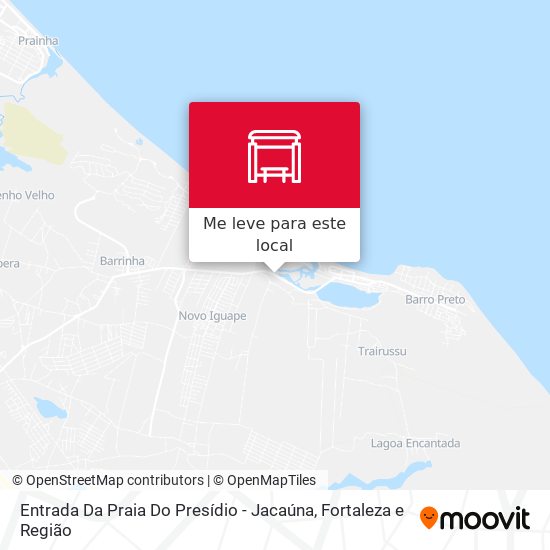 Entrada Da Praia Do Presídio - Jacaúna mapa