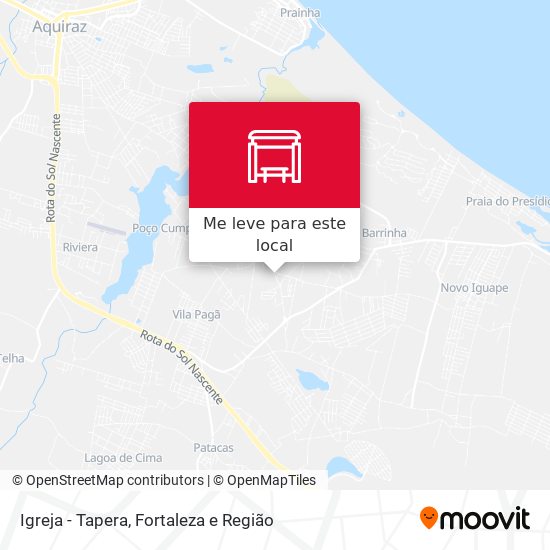 Igreja - Tapera mapa