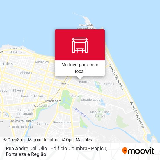 Rua André Dall'Olio | Edifício Coimbra - Papicu mapa