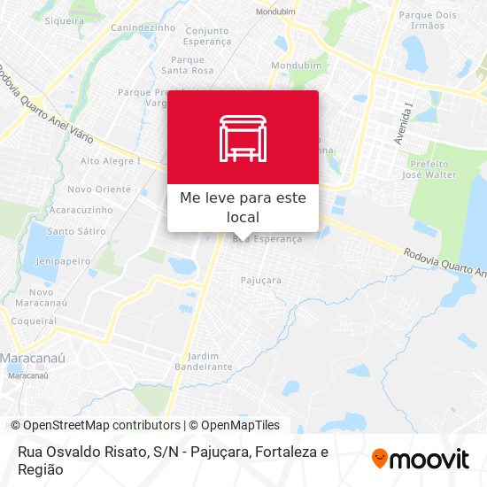 Rua Osvaldo Risato, S / N - Pajuçara mapa